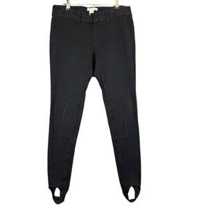 Vince for Bergdorf Goodman Stretch Skinny Stirrup Pants Black Pockets Size 2